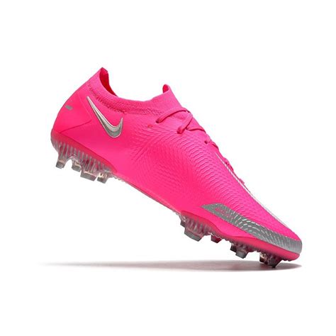 Tacos De Futbol Nike Phantom Gt Elite Fg Rosa Plata