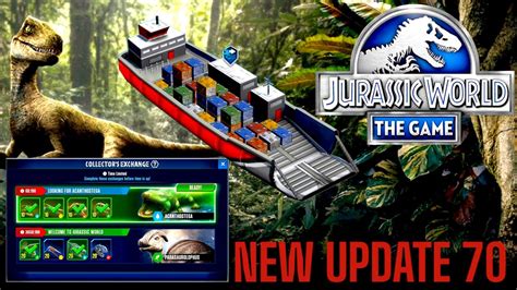 New Update 70 First Look Collectors Exchange Gameplay Jurassic World