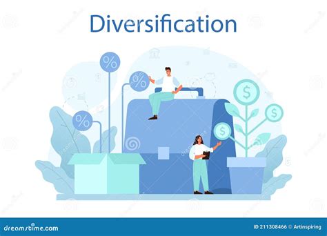 Business Diversification Concept Risk Management Strategy Process Of