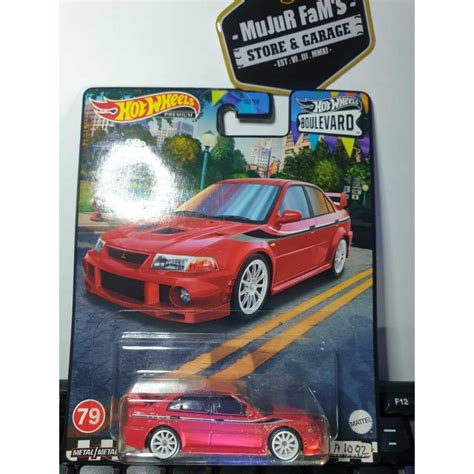 Jual HOT WHEELS PREMIUM MITSUBISHI LANCER EVOLUTION VI BOULEVARD FREE PROTEKTOR Shopee Indonesia