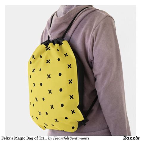 Felix's Magic Bag of Tricks Drawstring Backpack | Zazzle | Magic bag, Black rope, Backpacks