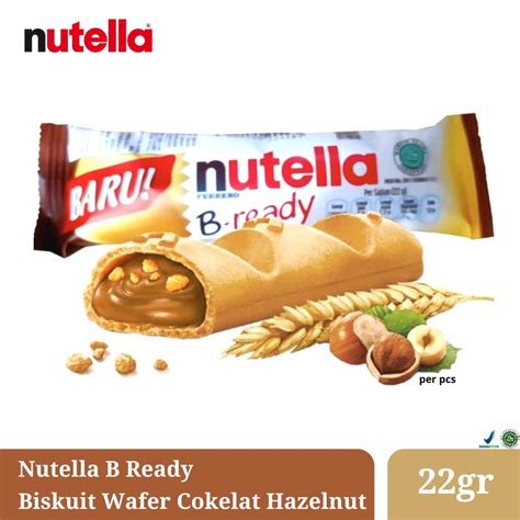 Jual Nutella B Ready B Ready Ferrero 22gr Hazelnut Crispy Wafer