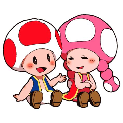 Toad And Toadette Super Mario Super Mario Art Mario Mario Art