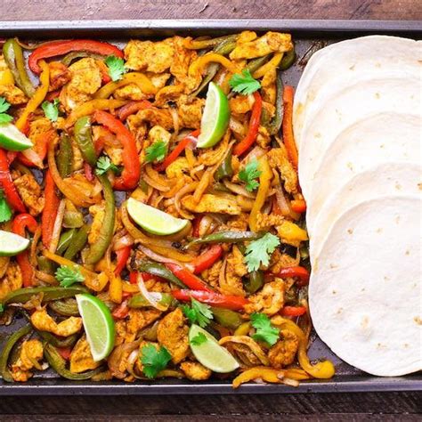 Sheet Pan Chicken Fajitas Oven Baked Tipbuzz