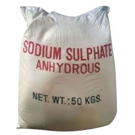 Powder 50 Kg Sodium Sulphate Packaging Type Sack Bag Grade Standard