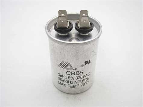 CBB5-3GJ005 5 uF 370 VAC Capacitor - Capacitor Industries