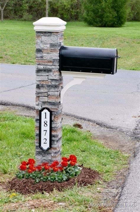 Diy Ideas To Increase Curb Appeal Mailbox Makeover Stone Mailbox