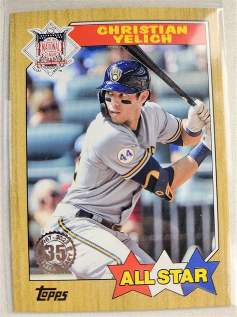 Topps Christian Yelich Th Anniversary Topps All Stars