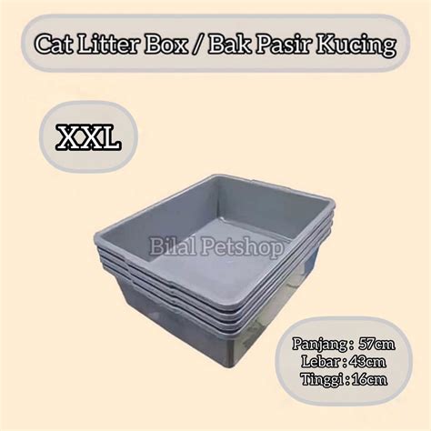 Jual Cat Litter Box Bak Pasir Kucing Xxl Jumbo Toilet Kotak Kucing