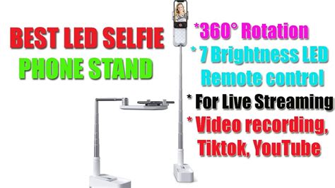 Extendable Selfie Stand 360 Rotation With Phone Holder Viozon YouTube