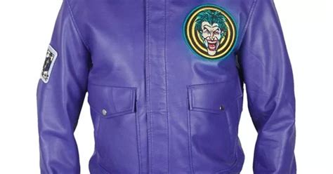 Joker Jacket Batman Henchman Goon Purple Joker Bomber Jacket Joker