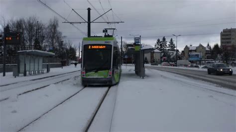 Tramwaje W Olsztynie Zim Trams In Olsztyn In Winter Youtube