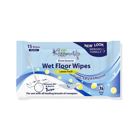 Wet Floor Wipes Lemon Fresh Kleen Pak