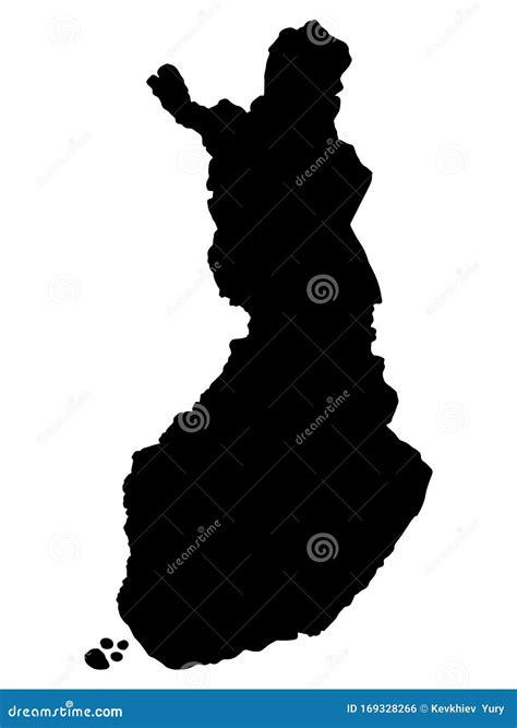 Finland Silhouette Map Vector Illustration CartoonDealer 218452060