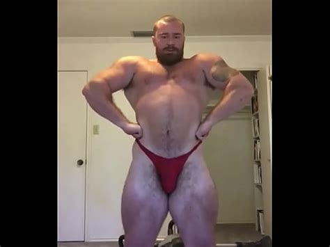 Beefy Bodybuilder Revealing Posing Trunks Beefbeast Xvideos