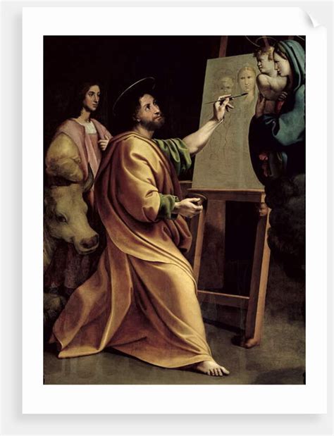 St Luke Painting The Virgin Posters Prints By Sanzio Of Urbino Attr