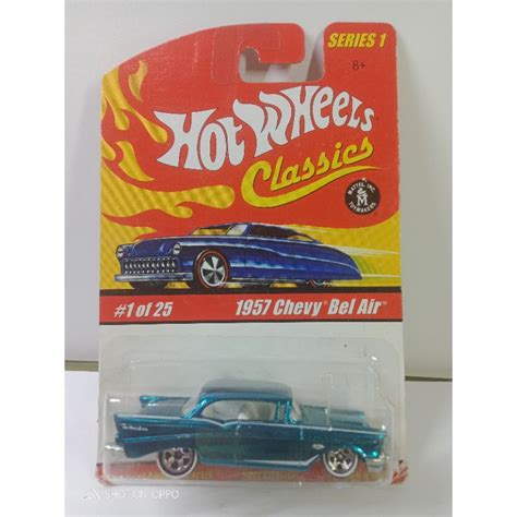 Hot Wheels Classic 1957 Chevy Bel Air Blue Shopee Malaysia