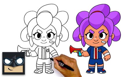 How To Draw Brawl Stars 🇫🇷 Psg Shelly Youtube