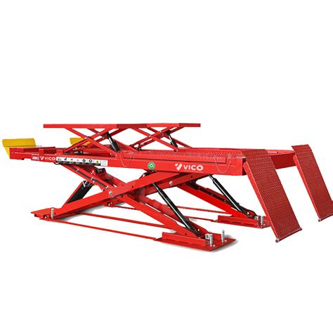 Vico Wheel Alignment Scissor Lift Heavy Duty Lift Ultra Thin 4t Auto