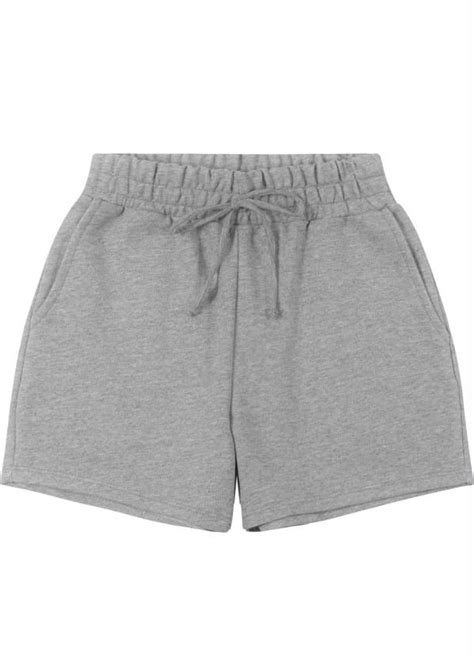 Habana Short Curto Em Moletom Juvenil Cinza Em Saias Curtas