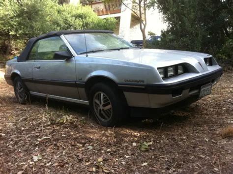 1984 Pontiac J2000 Sunbird Le Convertible 2 Door 18l Classic Pontiac