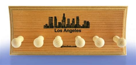 Los Angeles Skyline Bat Display Rack Big Time Bats