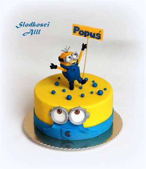 Minion birthday cake - Decorated Cake by Alll - CakesDecor