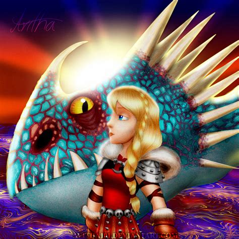 Astrid and Stormfly by avitha101 on DeviantArt