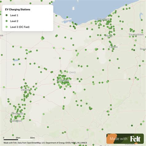 Electric Vehicle Charging Stations in Ohio