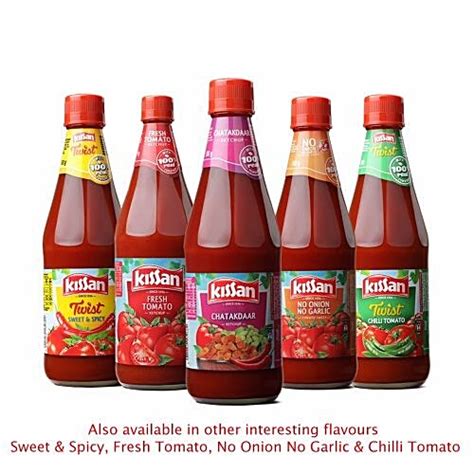 Buy Kissan Ketchup Chatakdaar 500 Gm Bottle Online At Best Price