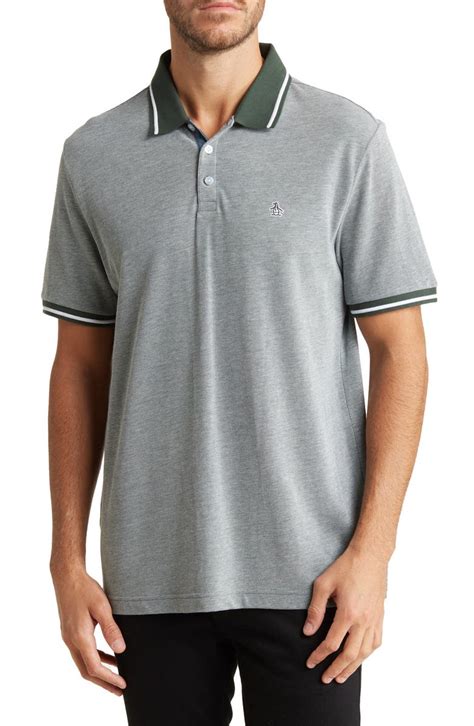 Original Penguin Birdseye Tipped Cotton Piqué Polo Nordstromrack