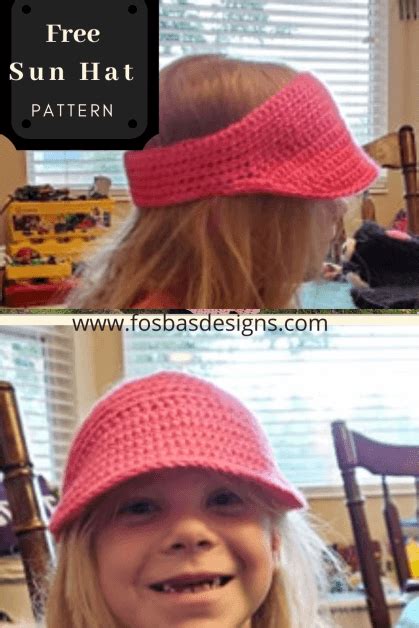 Crochet Sun Hat Free Pattern Fosbas Designs