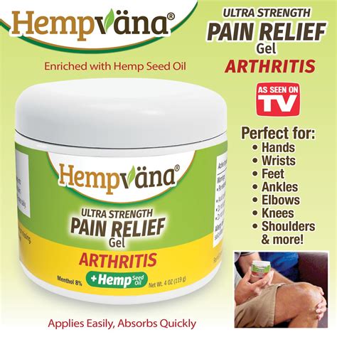 Hempvana Ultra Strength Pain Relief Gel For Arthritis Collections Etc