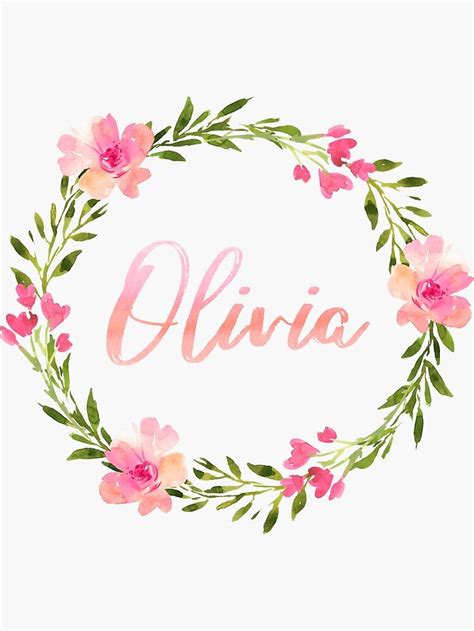 Olivia Sticker By Arianna Gallardo