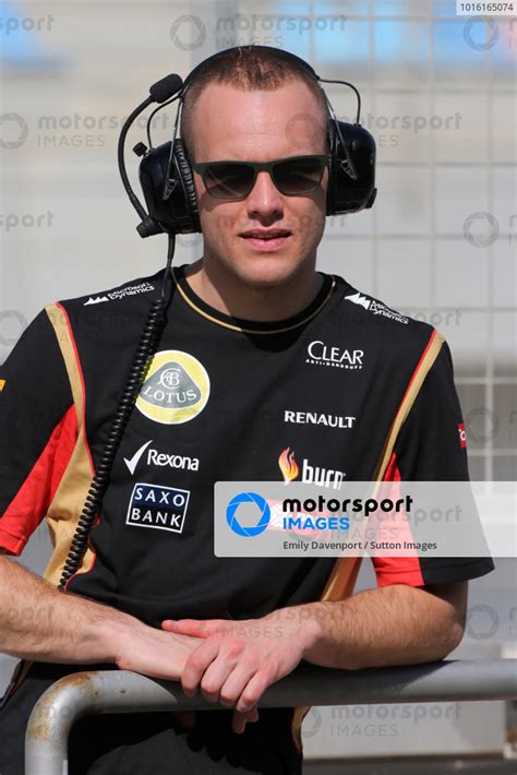 Marco Sorensen Den Lotus Test Driver Formula One Testing Day Three