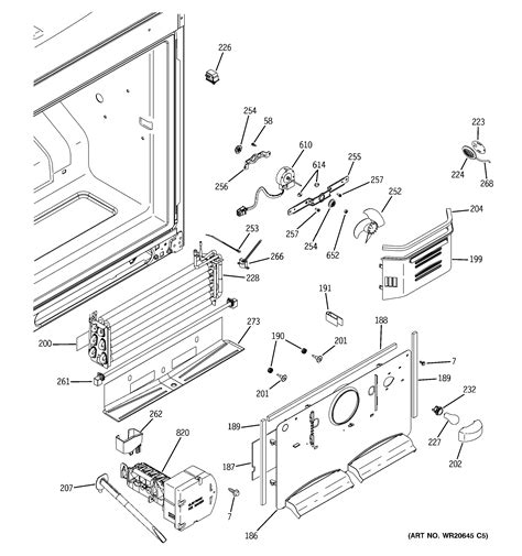 Assembly View For Freezer Section Gde Esebrss