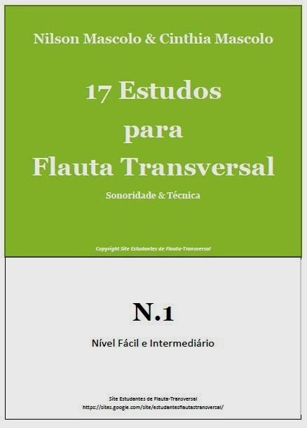 Mascolo Flute Center Estudantes De Flauta 17 Estudos Para Flauta