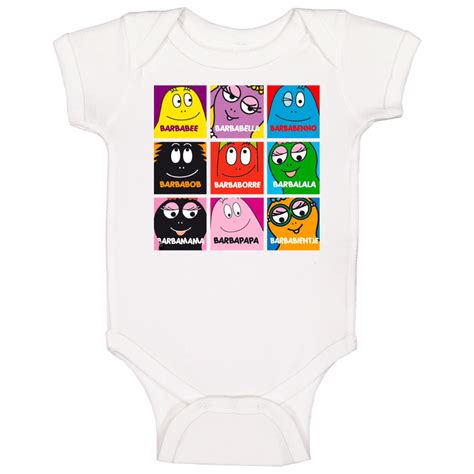 Barbapapa Names Retro Cartoon Baby One Piece