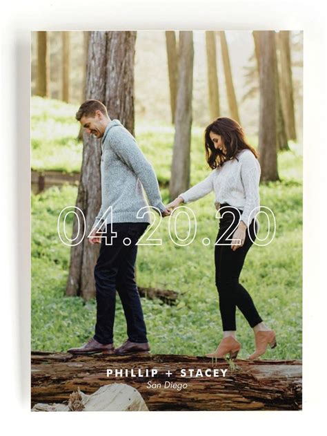 Fall Engagement Photo Card | Save the Date Pictures