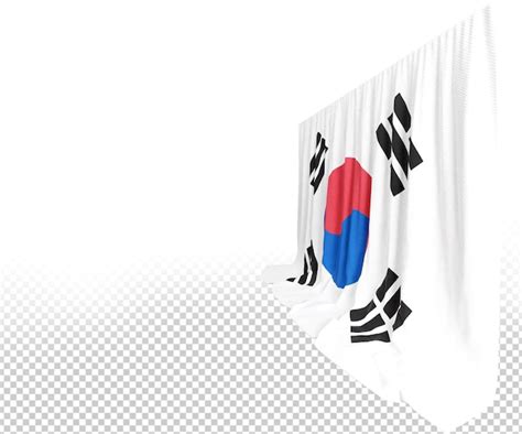 Cortina De Bandera De Corea Del Sur En Representaci N D Llamada