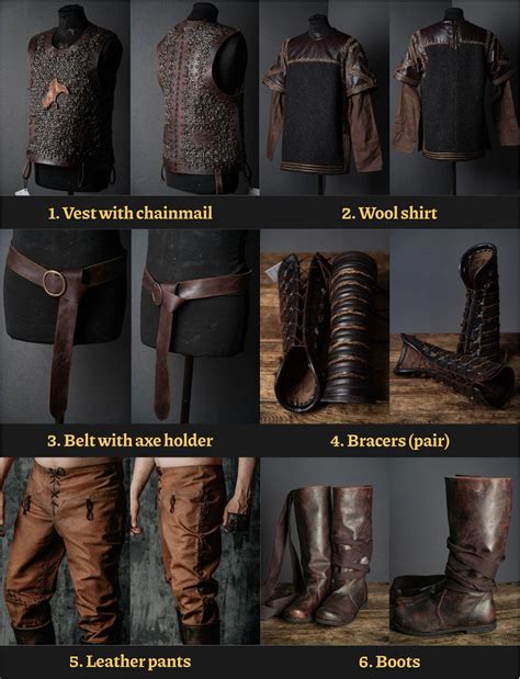 Ragnar Viking Costume Cosplay Leather Armor For LARP And Etsy UK