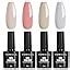 TOMICCA Vernis Semi Permanent Rose Nude Set ml Couleurs Vernis à Ongles Gel Semi Permanent