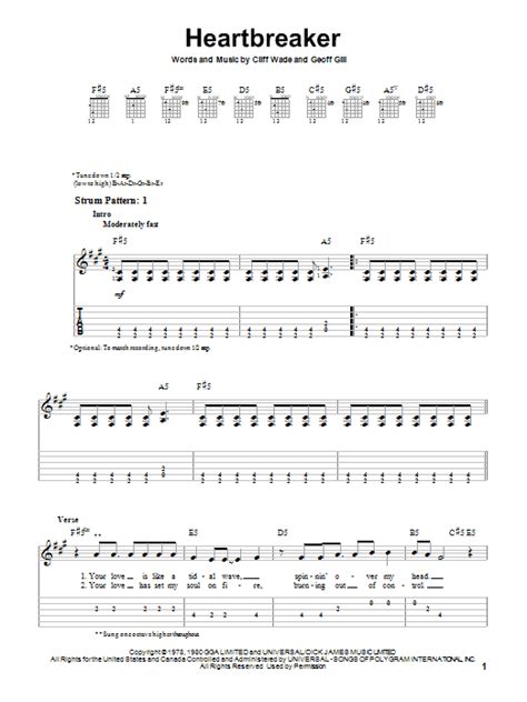 Heartbreaker by Pat Benatar - Easy Guitar Tab - Guitar Instructor