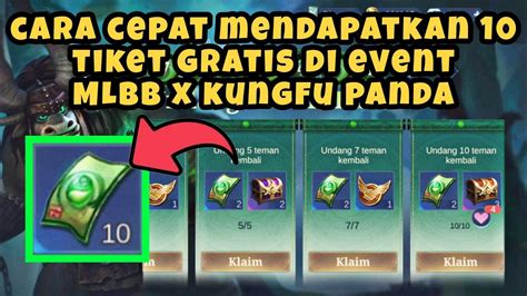 Cara Cepat Mendapatkan Tiket Gratis Di Event Mlbb X Kungfu Panda