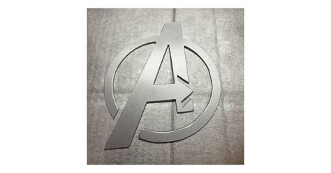 Avengers Logo Metal Wall Decal Marvel Superhero Stocking Stuffers