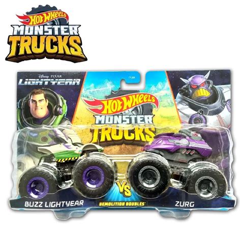 Carrinho Duplo Hot Wheels Monster Truck 1 64 Buzz Lightyear VS Zurg De Coração Shop