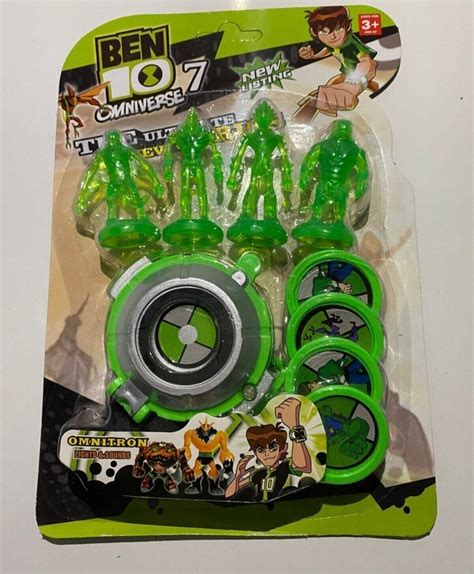 Ben 10 4 Figure Illuminated Musical Watch Ben Ten Omnitrix Watch With