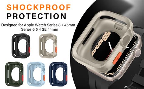 Amizee Rugged Case Compatible With Apple Watch Case Series Mm