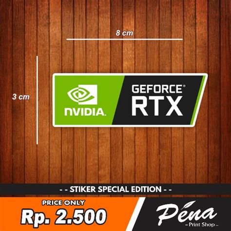 Jual Sticker Stiker Nvidia Geforce Rtx Shopee Indonesia