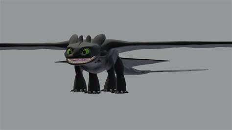 Toothless 3d Model By Payton Zilla Burning 2345jaramillo 04